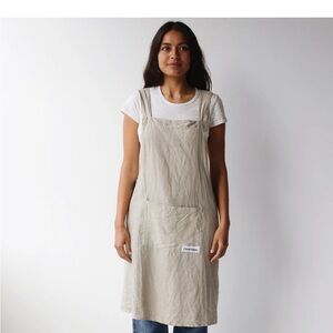 I love line Beige Apron Dress